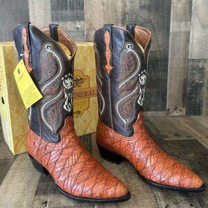 El General Caiman Western Cowboy Boots Mens 11